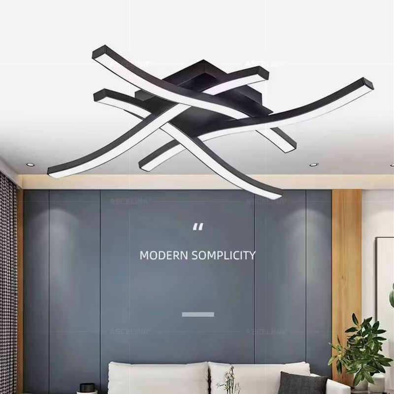 Moderne LED-Deckenleuchte von DARHYN in Schwarz und Weiß aus Aluminium - Bild 4