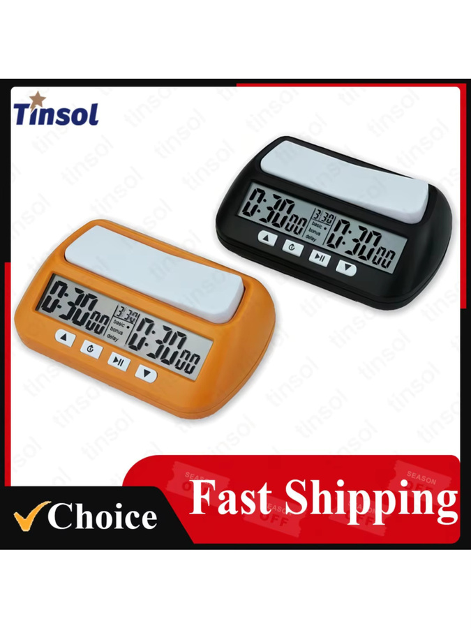 TINSOL 3-in-1 Multifunktionaler Tragbarer Professioneller Schachuhr Digitaler Schach-Timer, Spiel-Timer - Bild 4