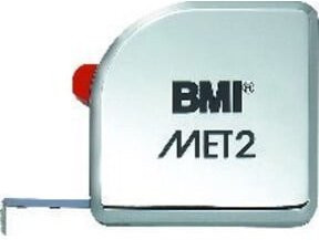 BMI Taschenbandmaß MET2 weiß, Länge: 2 m, Breite: 13 mm - Bild 1