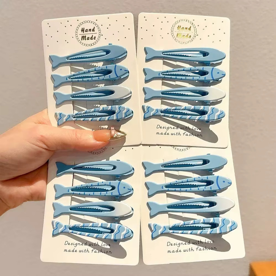 Haarspange Fisch, Blau und Gelb, Damen - Bild 3