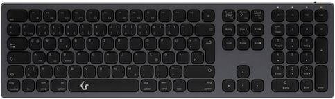 Keysonic KSK-8023BTRF Kabellose Bluetooth Tastatur QWERTZ Deutsch in Anthrazit Schwarz mit USB-C Wiederaufladbar - Bild 1