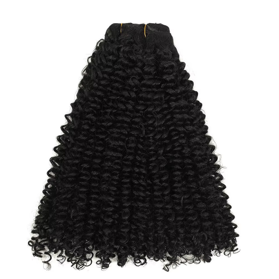YAKIBEAUTY Haarverlängerung Jerry Curly Clip-In, 6 Teile, 160g - Bild 4