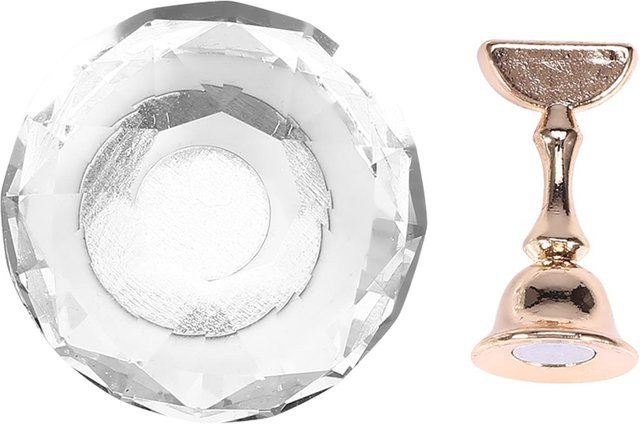 TOMTOP JMS Nagelspitzen Übungsständer, Weißer Diamantkristall, Glänzend - Bild 1