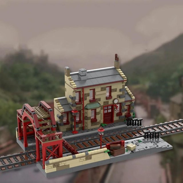 Yiran toy Hogsmeade Bahnhof Bausteine Erweiterungssteine 6–12 Jahre - Bild 1
