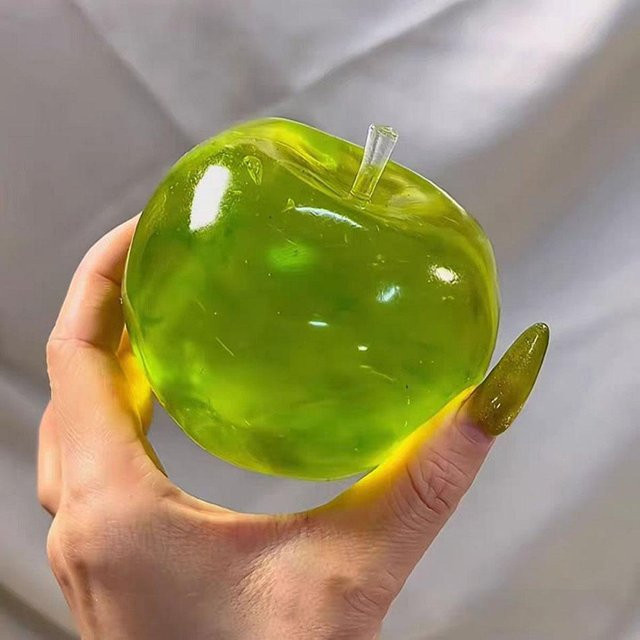 Grüner Apfel Blaue Maltose Squishy, Spielzeug, Transparent, Langsam Rückprall - Bild 1