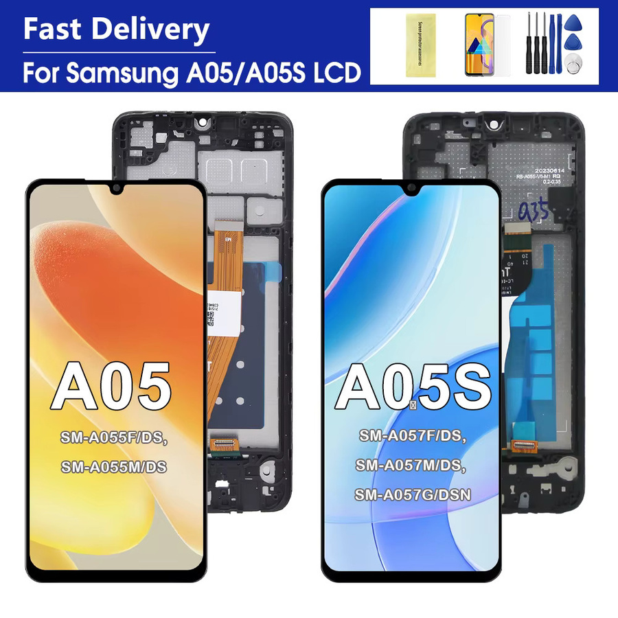 Samsung A05 SM-A055F und A05s SM-A057F LCD Display Touchscreen Digitizer Ersatzteil in Schwarz - Bild 2