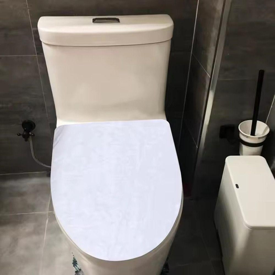 Waschbarer Toilettendeckelbezug aus Samt in Dunkelgrau, dehnbarer Toilettensitzbezug zur Staubabdeckung - Bild 2