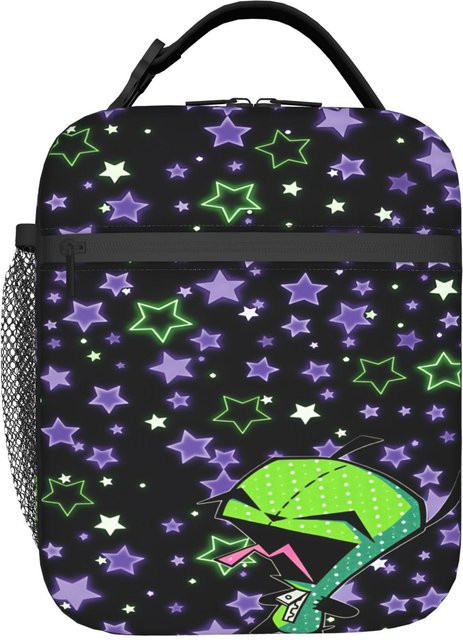 Fancy Style Studio Gir Lunchtasche Invaders Zims Thermische Brotdose für Kinder in Schwarz - Bild 1