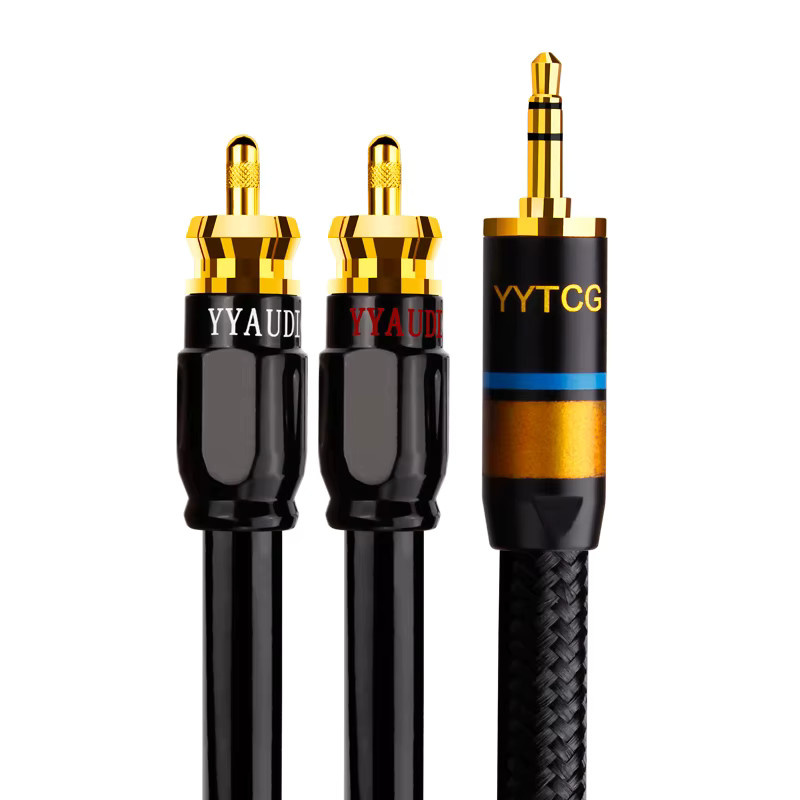 YYTCG Audiokabel 3,5 mm Klinke auf 2RCA für Mobiltelefone, Verstärker und Lautsprecher - Bild 5