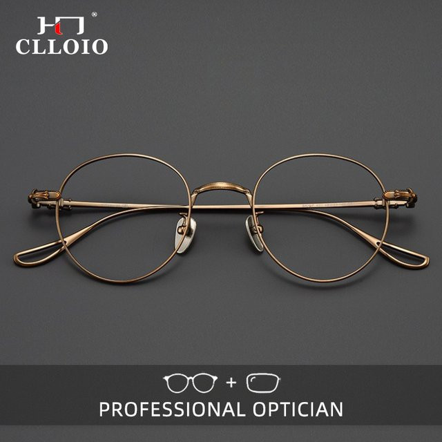 CLLOIO Lesebrille, Titan, Vollrand, Rund - Bild 1