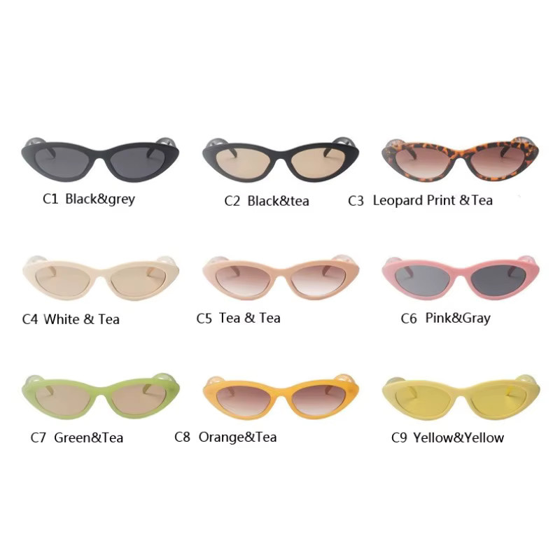 Samjune Sonnenbrille Cat Eye, Vollrand, Kunststoff, multicolour, Damen - Bild 2
