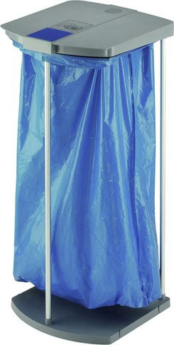 Hailo ProfiLine MSS XXXL Müllsackständer Wertstoffbehälter Grau, Volumen: 120 l, B/H/T: 43 x 97 x 45 cm - Bild 1