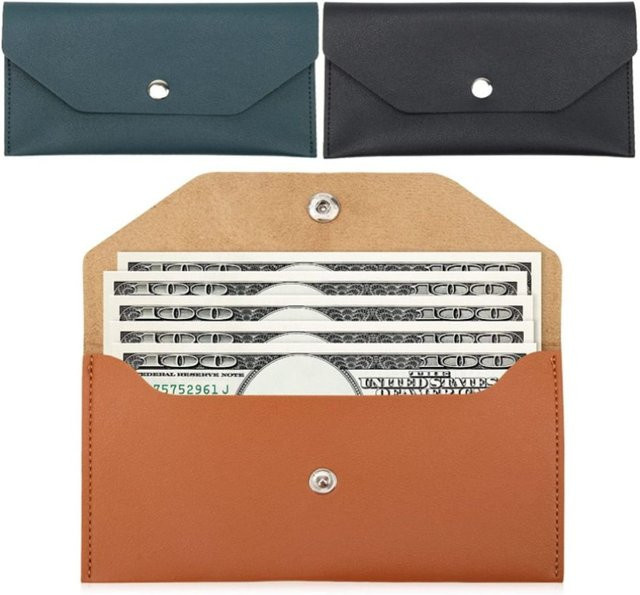 Klassische Brieftasche aus PU-Leder für Frauen in Lila mit Kartenfach und Platz für Bargeld - Bild 1