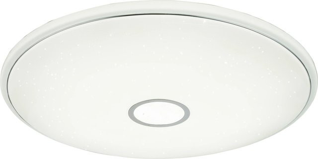 Globo LED-Deckenleuchte Connor in Weiß mit Sternenhimmel-Effekt, dimmbar und mit Fernbedienung, rund - Bild 1