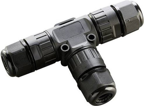 Heitronic Kabelverbinder 501339 mit Steckklemmen, Schwarz, L: 11,1 cm, B: 6,9 cm, H: 2,5 cm - Bild 1