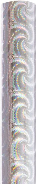 Rico Design Paper Poetry Geschenkpapier holographisch mit Sternen in Silber, B: 70 cm, L: 200 cm - Bild 1