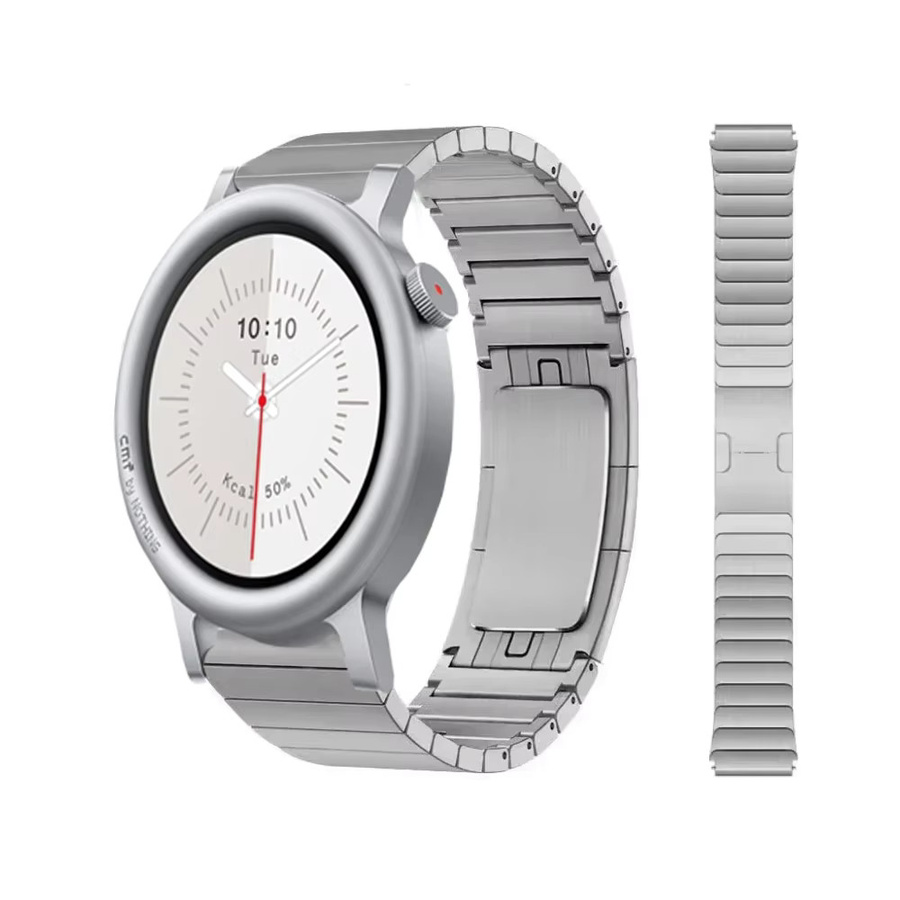 Nothing Uhrenarmband Edelstahl, Silber, 22 mm, Unisex - Bild 4