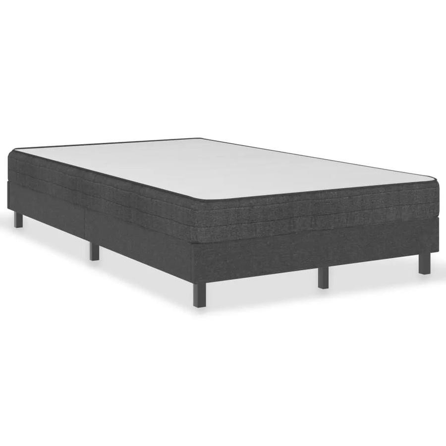 vidaXL Boxspring-Bettgestell aus Stoff in Grau, B/T: 120 x 200 cm - Bild 2