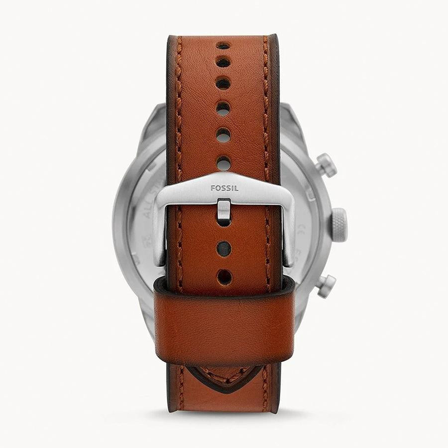 Fossil Chronograph, Grünes Zifferblatt, Lederarmband, Quarz, Herren - Bild 4