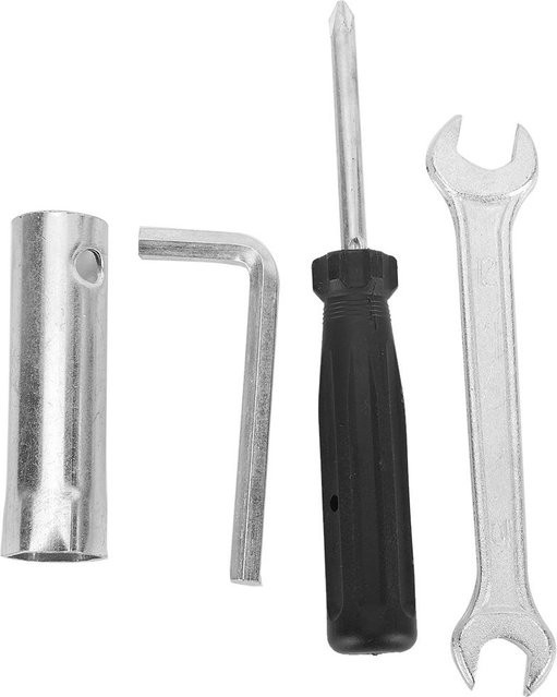 CosyHome Universelles Reparaturwerkzeugset für Motorräder mit Schraubendrehern, Gabelschlüsseln und Steckschlüsseln in Weiß und Silber - Bild 1