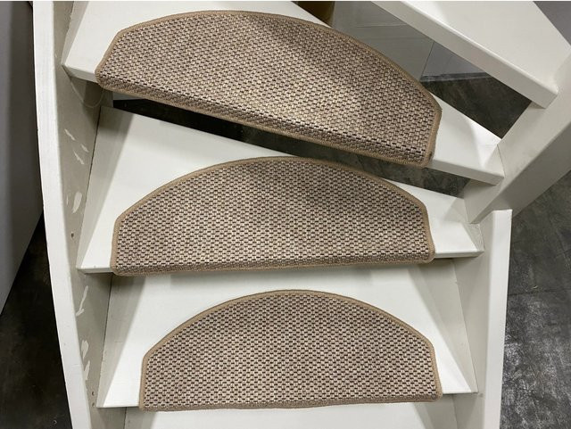 Multimat Stufenmatte Natura in Beige aus Sisal, selbstklebend und rutschfest, B/T: 65 x 28 cm - Bild 1