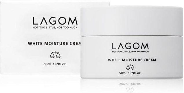 LAGOM White Moisture Cream, 50 ml, mit Peptide, für trockene Haut - Bild 1
