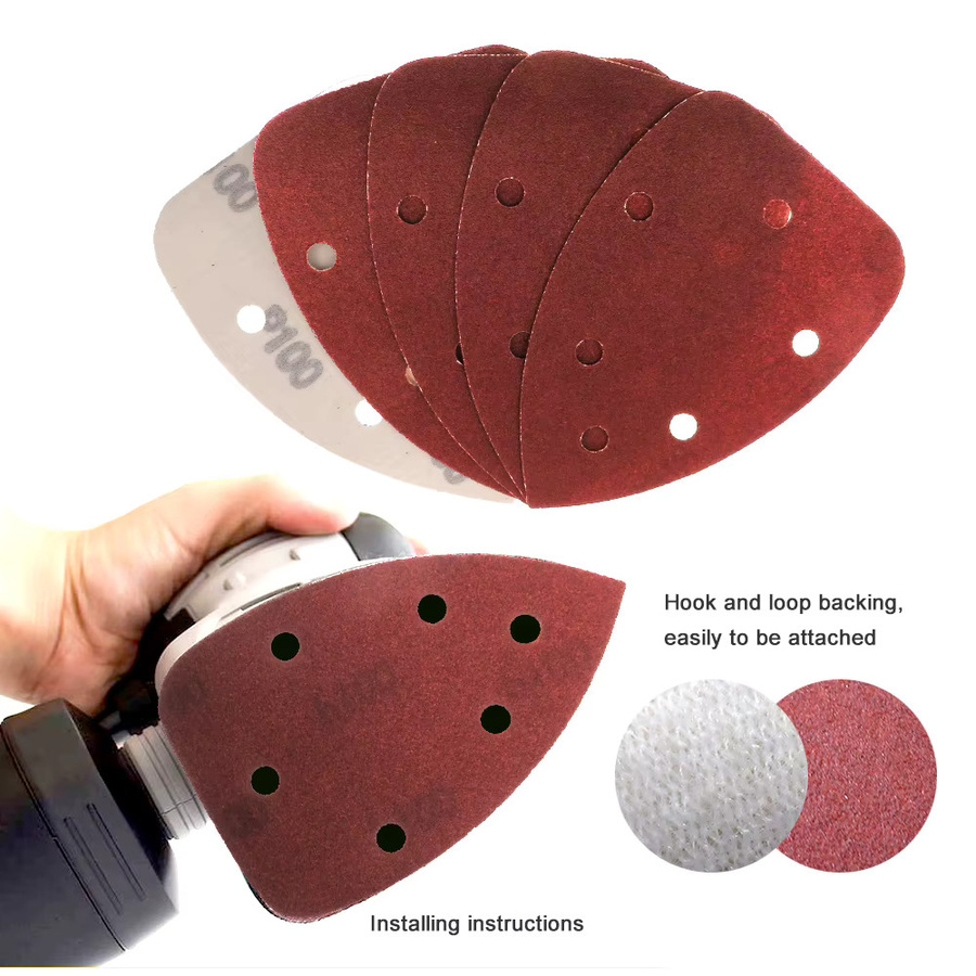 Vibratite Klett-Schleifblätter mit Mausdetail für Holz, 6-Loch-Schleifpapier, Körnung 40–1000, B: 140 mm, T: 98 mm - Bild 4