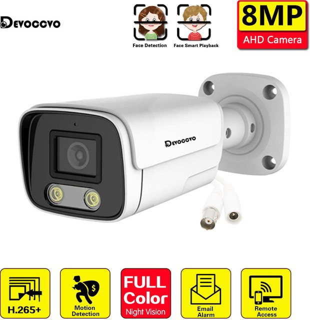 Xmeye 8MP 4K Analog CCTV Dome Kamera mit Gesichtserkennung und Farb-Nachtsicht für den Outdoor-Einsatz - Bild 1
