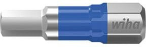 Wiha Bit Set T-Bit 25 mm Sechskant SW3 5-tlg. 1/4 Zoll in Box Blau - Bild 1