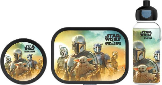 Mepal Lunchset Star Wars Campus 3er Set mit Besteck und Trennfächern, Mehrfarbig - Bild 1