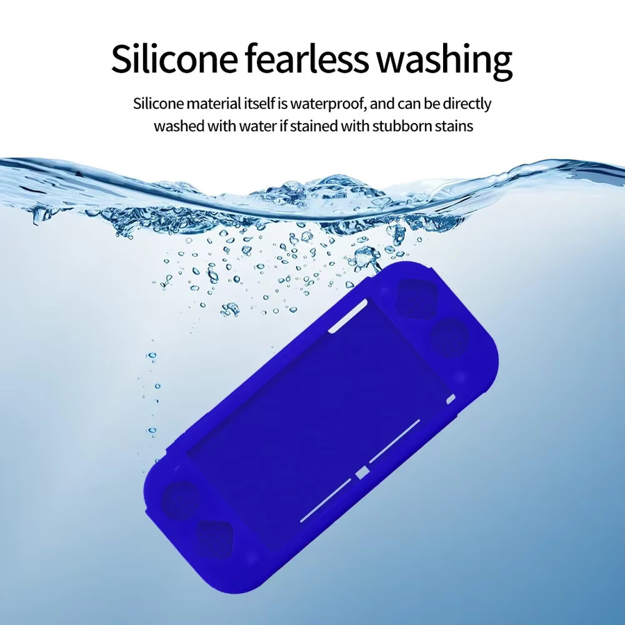 Rutschfeste Silikonhülle für Nintendo Switch Lite aus weichem TPU-Gummi in einfarbigem Design - Bild 3