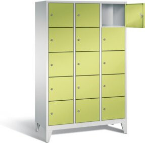 C+P Garderobenschrank Classic in Viridingrün und Lichtgrau, H: 185 cm, B: 120 cm, T: 50 cm - Bild 1