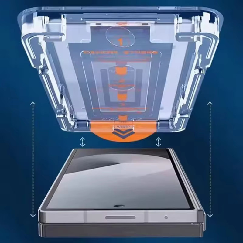 3er-Pack Premium Hartglas Displayschutz für Samsung Galaxy Z Fold 7, Z Fold 6 und Z Fold 5, transparent, HD klare Glasabdeckung - Bild 2