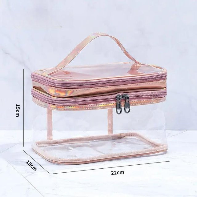 Love Home Garden Make-up-Tasche, Rosa, Wasserdicht - Bild 1