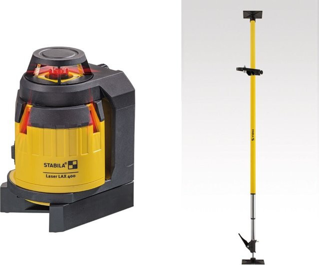 Stabila Multilinien-Laser LAX 400 Set 4-teilig in Gelb aus Aluminium - Bild 1