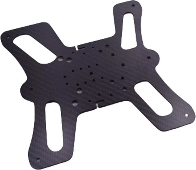 Creality Y-Achsenplatte aus Kohlefaser und Metall für Ender 3 PRO V2 3D-Drucker zur Aufrüstung mit MGN12H Linear-Schienen in Schwarz - Bild 1