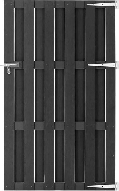 vidaXL Gartentor aus WPC in Grau, B/H: 100 x 180 cm - Bild 1
