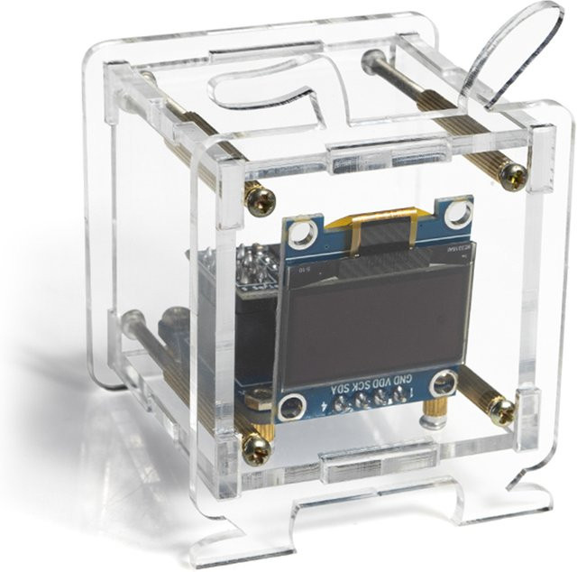 diymore ESP8266 Mini Elektronische Uhr DIY-Kit mit 0,96 Zoll OLED-Display und 2,4G WLAN-Unterstützung inklusive Gehäuse - Bild 1
