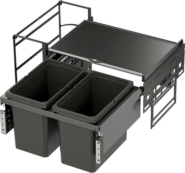 Vauth-Sagel Abfalltrennsystem Envi Water Korpusbreite 800 mm, Farbe: Lava - Bild 1