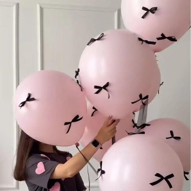 5er-Set Rising-home Luftballons in Rosa für Hochzeiten, Geburtstage und Partys, Durchmesser: 30,5 cm - Bild 1