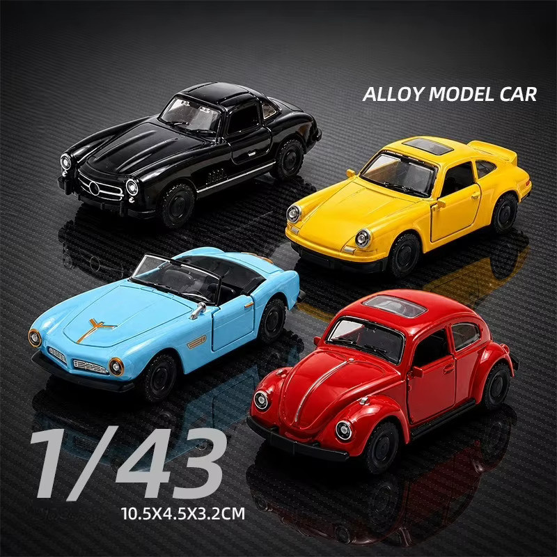 WELLY Vintage-Auto, Modellauto aus Legierung, 1:43, mit Rückziehfunktion - Bild 2