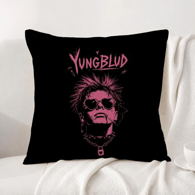 DHCBD HOME Kissenbezug Sänger Yungblud Design, Schwarz, B/B: 30 x 30 cm - Bild 1