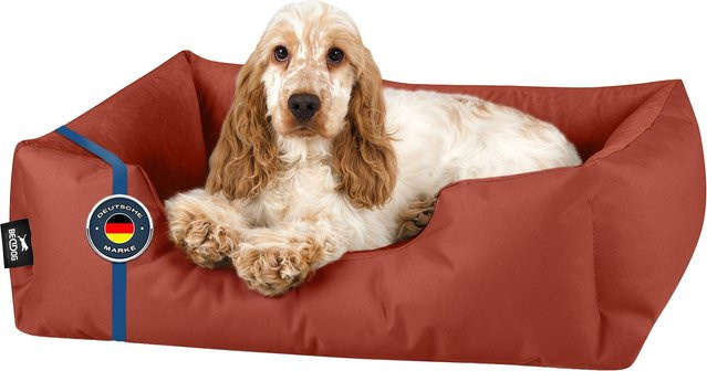BedDog Hundebett ZARA Hundekissen in Rot mit waschbarem Bezug - Bild 1
