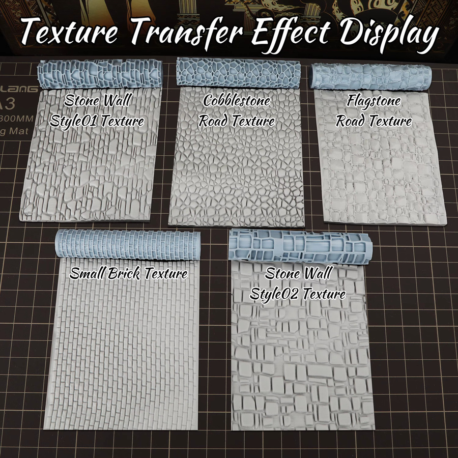 DNDMINIS Terrain-Roller-Set, Texturwerkzeug, 5-teiliges Set - Bild 5