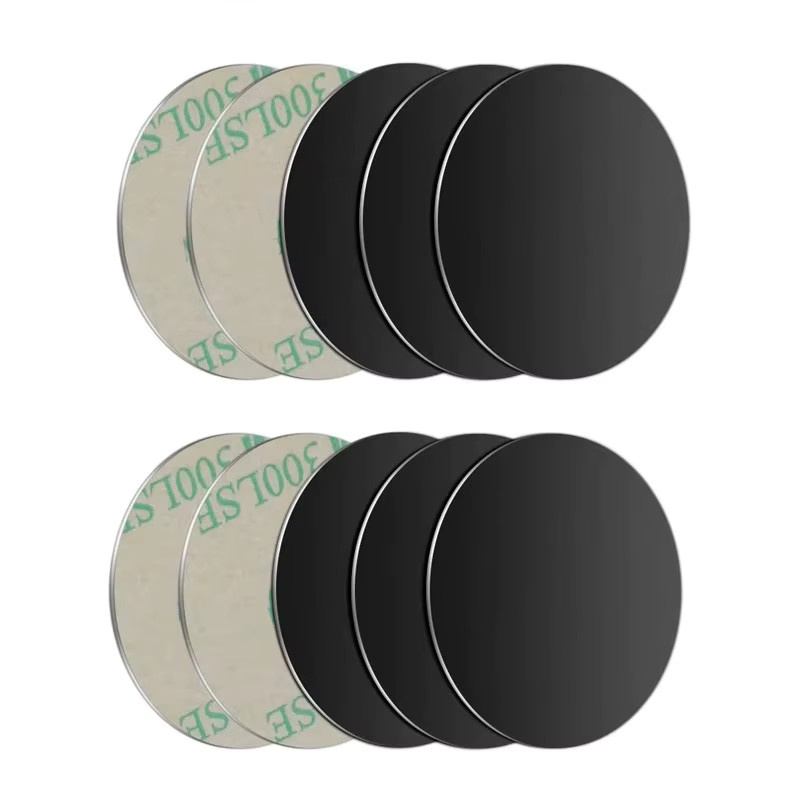 5 Stück WSSHE Metallplatten aus Eisenblech in Schwarz für magnetische Handyhalterungen und Auto-Telefonhalterungen - Bild 3