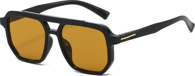 Sonnenbrille Quadrat, Vollrand, Kunststoff, Schwarz, Unisex - Bild 1