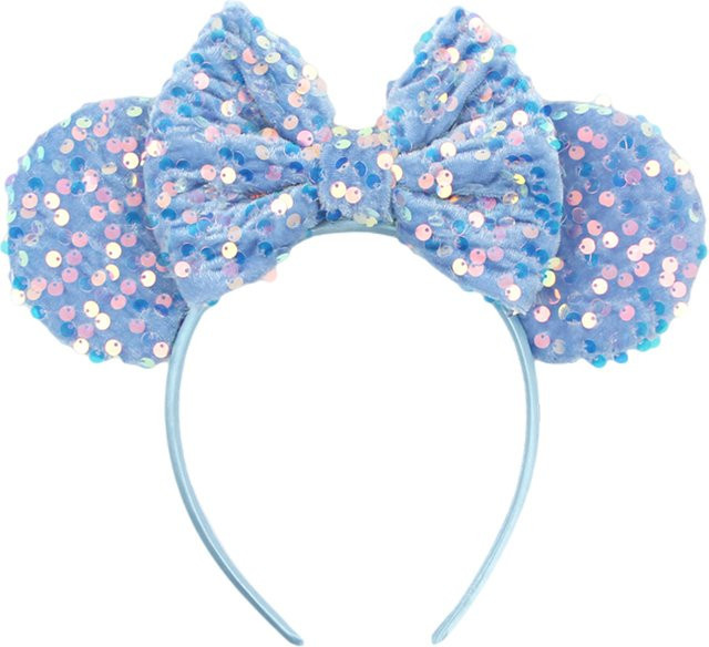 HEROCROSS Mickey Mouse Ohr-Stirnband, bunte Schuppen, Pailletten, Damen - Bild 1