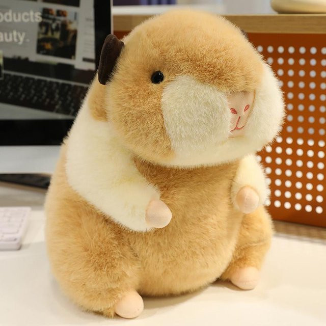 Wucifang Bags Hamster Stofftier, Plüschtier, 30cm, Braun - Bild 1