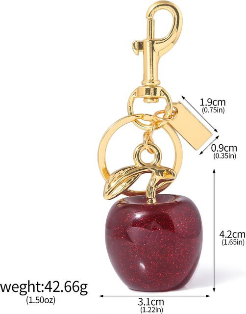 SG-SONGCHANGJEWELRY Anhänger Kirschen, Metall, Gold, Unisex - Bild 1