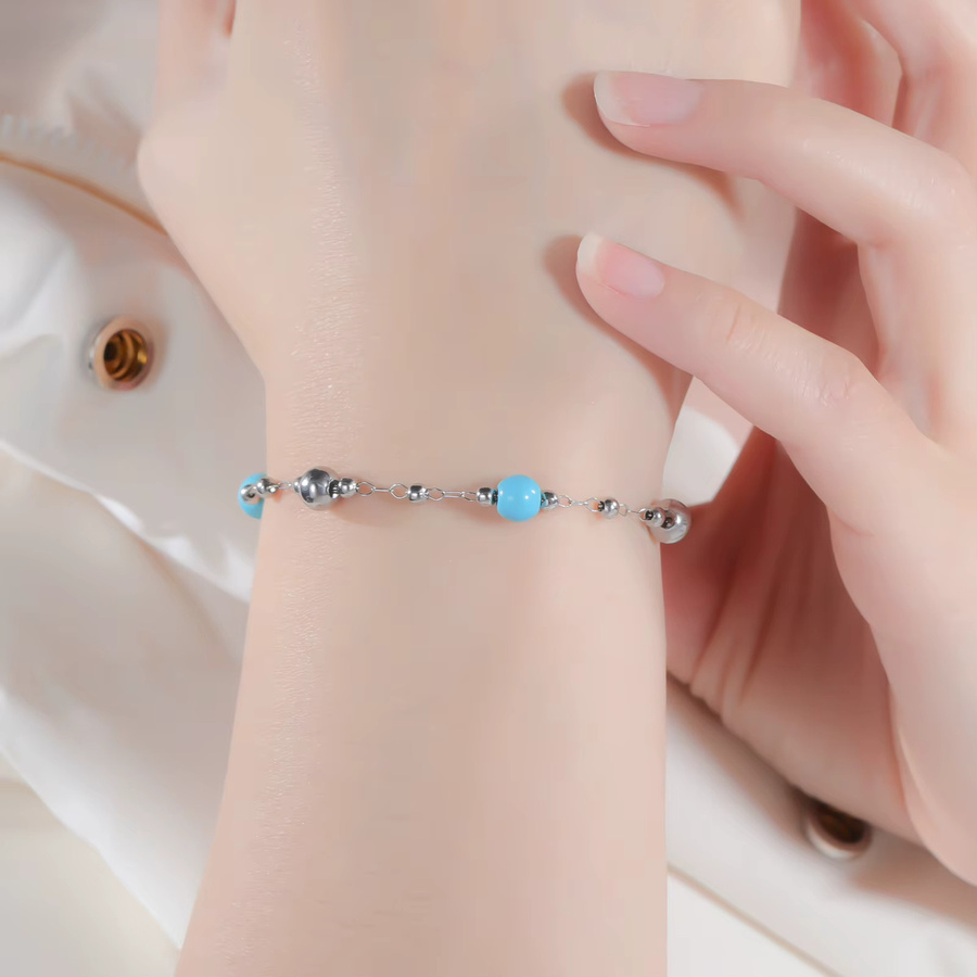 Cazador Charm-Armband, Edelstahl, Perle, Silber, Damen - Bild 1